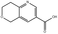 5H-Pyrano[4,3-b]pyridine-3-carboxylic acid, 7,8-dihydro- Struktur