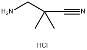 3-amino-2,2-dimethylpropanenitrile hydrochloride Structure