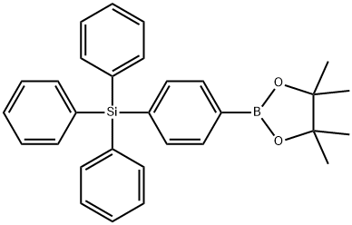 Triphenyl(4-(4,4,5,5-tetramethyl-1,3,2-dioxaborolan-2-yl)phenyl)silane Struktur