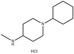 (1-シクロヘキシルピペリジン-4-イル)メタンアミン二塩酸塩 化学構造式