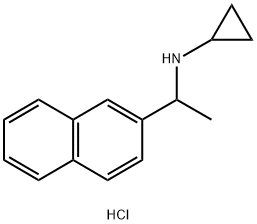 N-[1-(naphthalen-2-yl)ethyl]cyclopropanamine hydrochloride Struktur