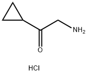 2-amino-1-cyclopropylethan-1-one hydrochloride Structure