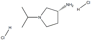 (R)-1-イソプロピルピロリジン-3-アミン二塩酸塩  化学構造式