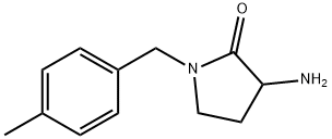 3-amino-1-[(4-methylphenyl)methyl]pyrrolidin-2-one Struktur