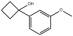 1-(3-methoxyphenyl)cyclobutan-1-ol, 1202643-83-1, 结构式