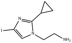 2-(2-cyclopropyl-4-iodo-1H-imidazol-1-yl)ethanamine,1202690-38-7,结构式