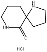 1,7-Diazaspiro[4.5]decan-6-one hydrochloride 化学構造式