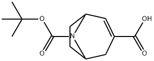 8-AZA-BICYCLO[3.2.1]OCT-2-ENE-3,8-DICARBOXYLIC ACID 8-TERT-BUTYL ESTER Struktur