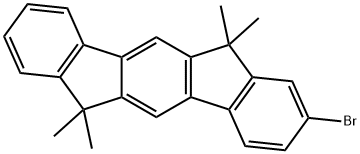 Indeno[1,2-b]fluorene, 2-bromo-6,12-dihydro-6,6,12,12-tetramethyl- Structure