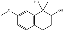 1,2-Naphthalenediol, 1,2,3,4-tetrahydro-7-methoxy-1-methyl- Struktur
