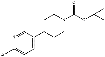 2-Bromo-5-(N-Boc-piperidin-4-yl)pyridine 结构式