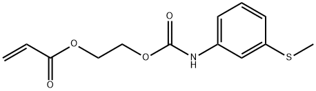 2-({[3-(methylsulfanyl)phenyl]carbamoyl}oxy)ethyl prop-2-enoate Structure
