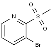Pyridine, 3-bromo-2-(methylsulfonyl)- Struktur