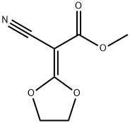 methyl 2-cyano-2-(1,3-dioxolan-2-ylidene)acetate 化学構造式