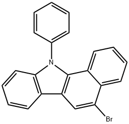 5-bromo-11-phenyl-11H-benzo[a]carbazole,1210469-09-2,结构式