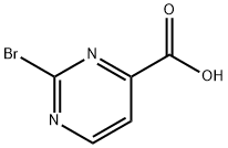 2-Bromopyrimidine-4-carboxylic acid Struktur