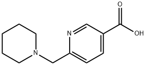 6-((piperidin-1-yl)methyl)pyridine-3-carboxylic acid Structure
