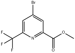 Methyl 4-bromo-6-trifluoromethylpyridine-2-carboxylate Struktur