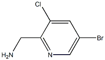 (5-bromo-3-chloropyridin-2-yl)methanamine 结构式