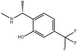 2-[(1R)-1-(METHYLAMINO)ETHYL]-5-(TRIFLUOROMETHYL)PHENOL 结构式