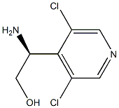 (2S)-2-AMINO-2-(3,5-DICHLORO(4-PYRIDYL))ETHAN-1-OL Struktur