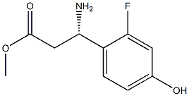 METHYL (3S)-3-AMINO-3-(2-FLUORO-4-HYDROXYPHENYL)PROPANOATE Structure