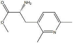 METHYL (2R)-2-AMINO-3-(2,6-DIMETHYL(3-PYRIDYL))PROPANOATE 化学構造式