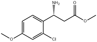 METHYL (3R)-3-AMINO-3-(2-CHLORO-4-METHOXYPHENYL)PROPANOATE Structure