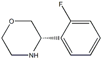 (3S)-3-(2-FLUOROPHENYL)MORPHOLINE 化学構造式