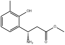 METHYL (3S)-3-AMINO-3-(2-HYDROXY-3-METHYLPHENYL)PROPANOATE 结构式
