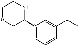 (3R)-3-(3-ETHYLPHENYL)MORPHOLINE Struktur
