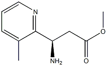METHYL (3R)-3-AMINO-3-(3-METHYL(2-PYRIDYL))PROPANOATE Structure