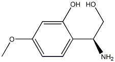 (S)-2-(1-氨基-2-羟乙基)-5-甲氧基苯酚 结构式