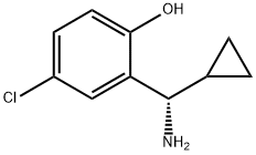 2-((1S)AMINOCYCLOPROPYLMETHYL)-4-CHLOROPHENOL,1213110-46-3,结构式