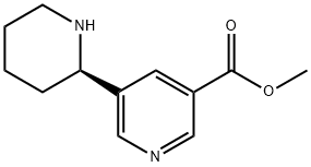 METHYL 5-((2R)-2-PIPERIDYL)PYRIDINE-3-CARBOXYLATE Structure