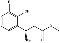 METHYL (3S)-3-AMINO-3-(3-FLUORO-2-HYDROXYPHENYL)PROPANOATE Structure