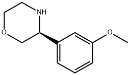 1-((3S)MORPHOLIN-3-YL)-3-METHOXYBENZENE Structure