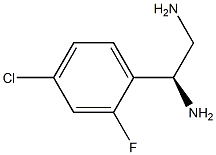 (1S)-1-(4-CHLORO-2-FLUOROPHENYL)ETHANE-1,2-DIAMINE 化学構造式