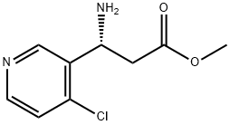 METHYL (3R)-3-AMINO-3-(4-CHLORO(3-PYRIDYL))PROPANOATE Structure