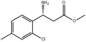 METHYL (3R)-3-AMINO-3-(2-CHLORO-4-METHYLPHENYL)PROPANOATE Structure