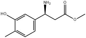 METHYL (3S)-3-AMINO-3-(3-HYDROXY-4-METHYLPHENYL)PROPANOATE Structure
