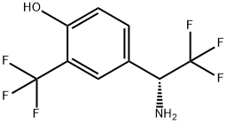 4-((1R)-1-AMINO-2,2,2-TRIFLUOROETHYL)-2-(TRIFLUOROMETHYL)PHENOL,1213192-21-2,结构式