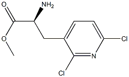 METHYL (2S)-2-AMINO-3-(2,6-DICHLORO(3-PYRIDYL))PROPANOATE Structure