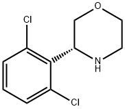 (3R)-3-(2,6-DICHLOROPHENYL)MORPHOLINE Struktur