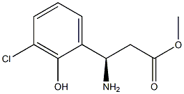 METHYL (3R)-3-AMINO-3-(3-CHLORO-2-HYDROXYPHENYL)PROPANOATE Structure