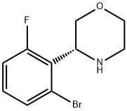 (3R)-3-(2-BROMO-6-FLUOROPHENYL)MORPHOLINE Structure