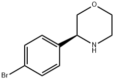 (3S)-3-(4-bromophenyl)morpholine,1213365-04-8,结构式