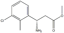 METHYL (3S)-3-AMINO-3-(3-CHLORO-2-METHYLPHENYL)PROPANOATE Structure