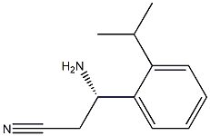 (3S)-3-AMINO-3-[2-(METHYLETHYL)PHENYL]PROPANENITRILE Structure
