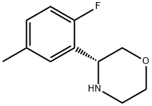 (3R)-3-(2-FLUORO-5-METHYLPHENYL)MORPHOLINE Struktur